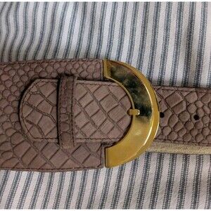 Christian Dior Vintage Belt Brown Leather Gold Hardware Classic 80s Old Money